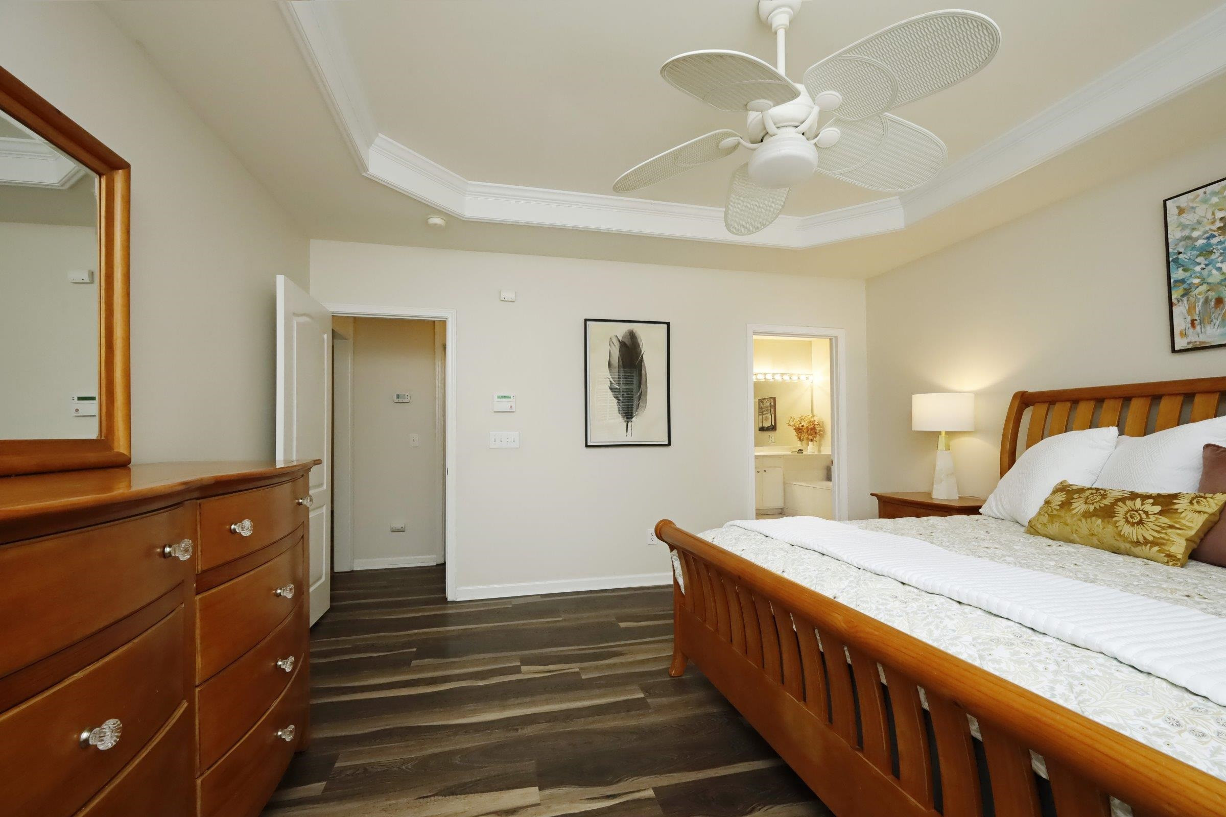 5313 Brandy Bay Road Raleigh, NC 27613 - Photo 23 of 42 a bedroom with double bed and a dresser