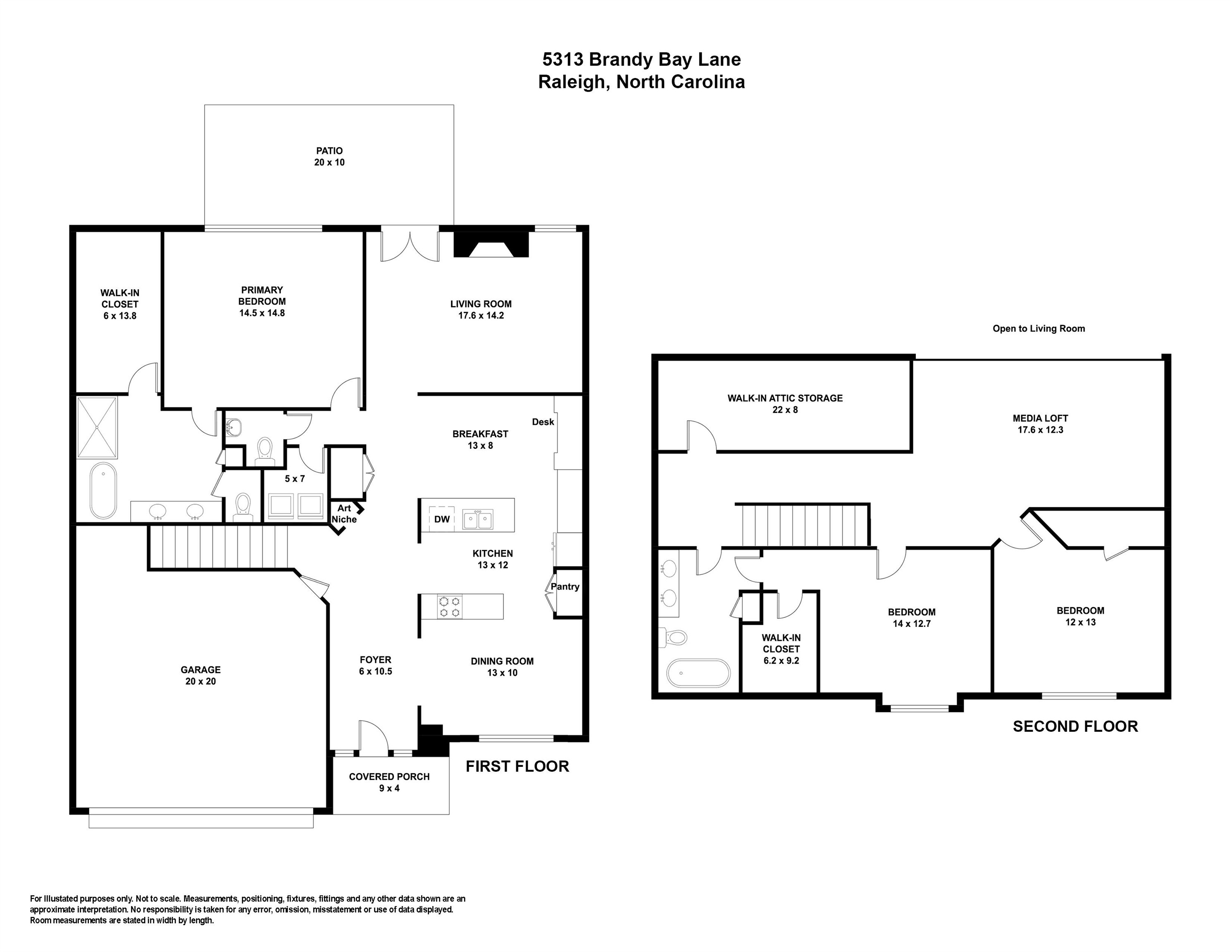 5313 Brandy Bay Road Raleigh, NC 27613 - Photo 42 of 42 a picture of a floor plan