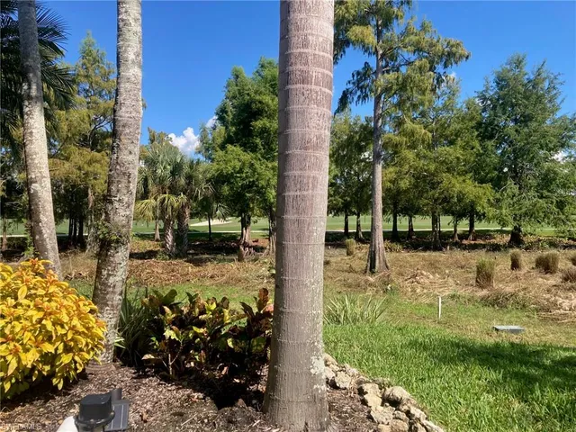 a view of yard with green space