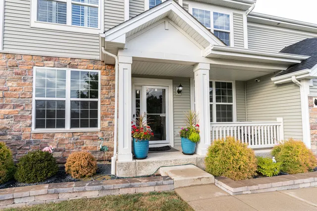a front view of a house