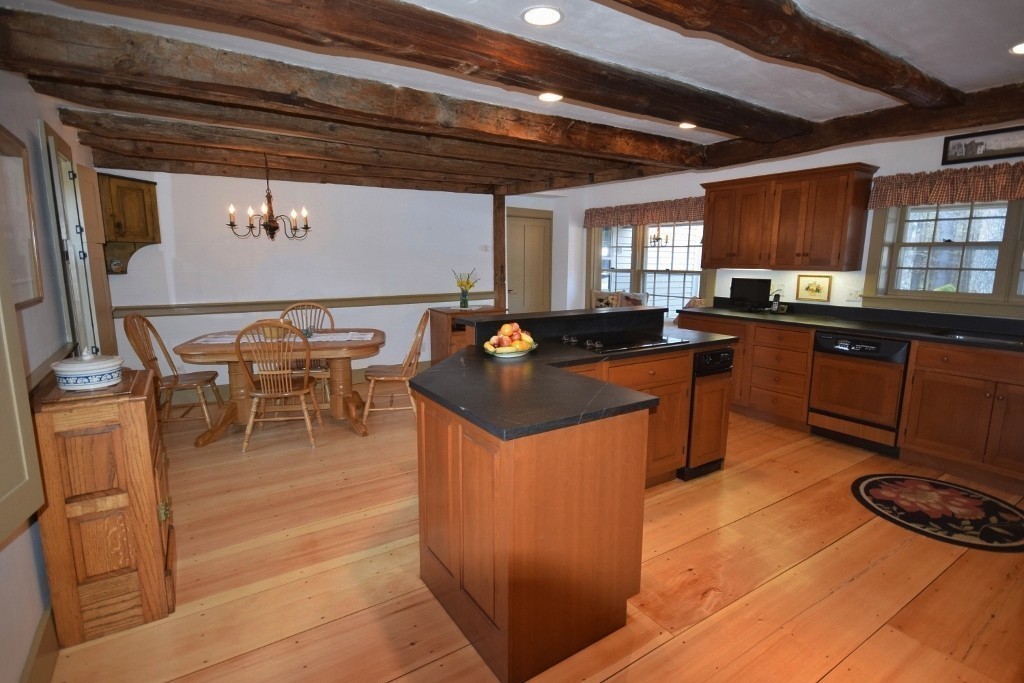 63 Bullard Road Princeton, MA 01541 - Photo 11 of 30 a kitchen with stainless steel appliances granite countertop a sink a counter space and a window