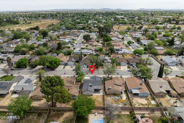 an aerial view of a city