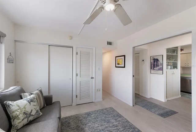 a view of a city with an ocean