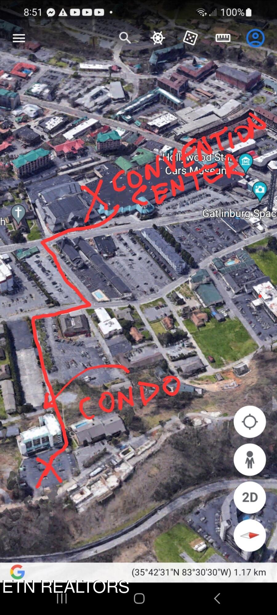 354 East Holly Ridge Road, Unit 606 Gatlinburg, TN 37738 - Photo 45 of 46 Laurel Inn Cond Location Google Maps
