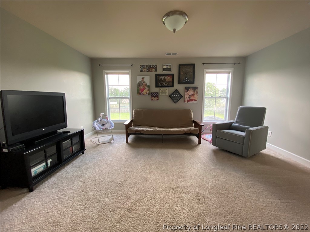 269 Declaration Drive Raeford, NC 28376 - Photo 15 of 26 a living room with furniture and a flat screen tv