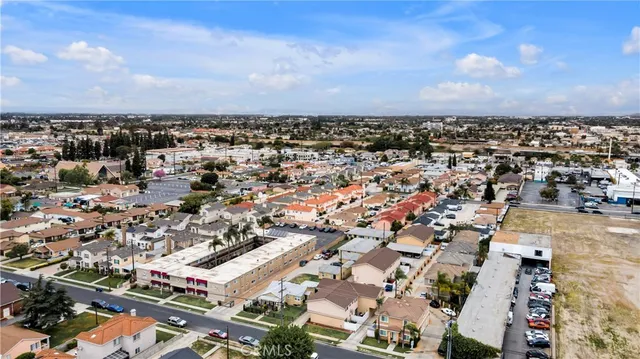 an aerial view of a city