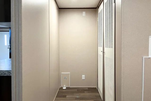 a view of a yard with mountain view