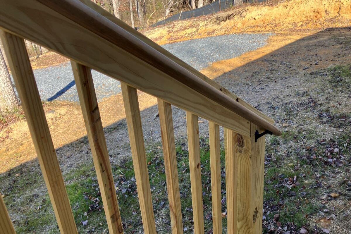 5489 Forge Road Glasgow, VA 24555 - Photo 25 of 38 Handrail Detail