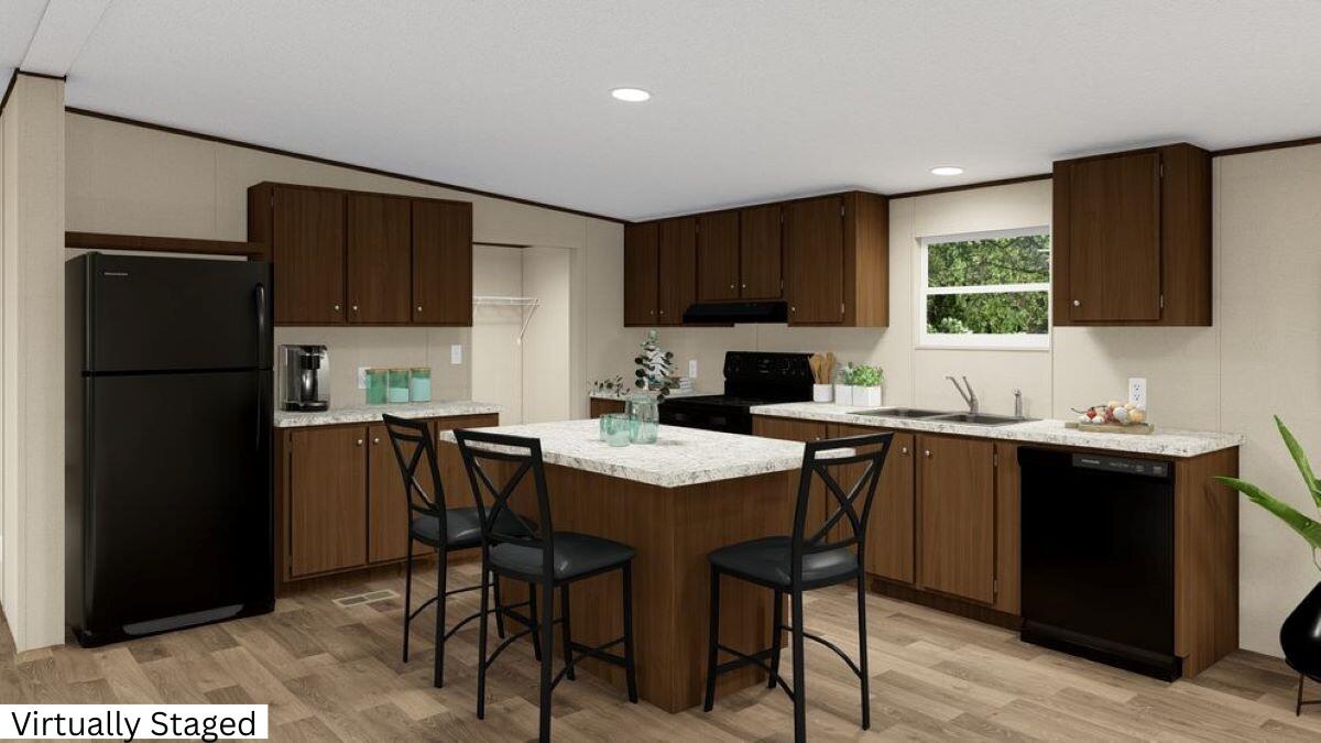 5489 Forge Road Glasgow, VA 24555 - Photo 5 of 38 a kitchen with a refrigerator and a stove top oven