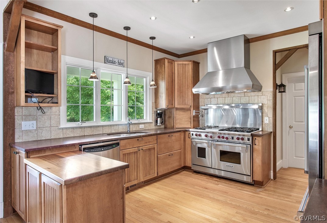 1711 Shallow Well Road Manakin-Sabot, VA 23103 - Photo 11 of 50 Gourmet Kitchen area with Wolf 6-burner Gas Stove