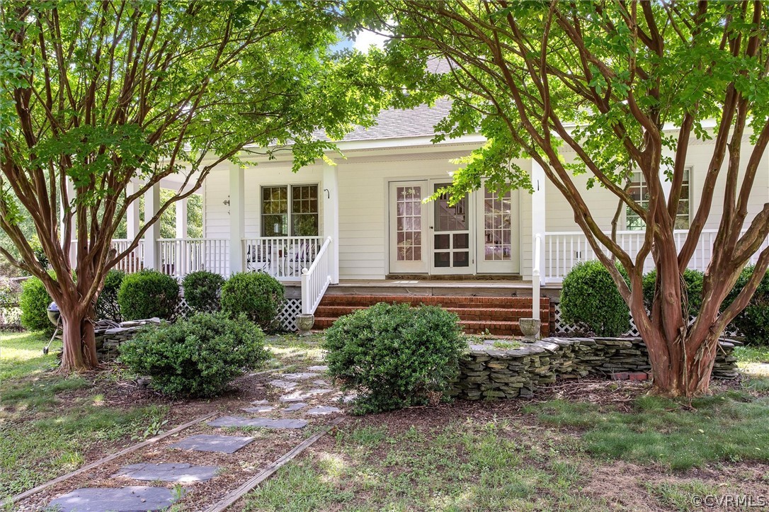 1711 Shallow Well Road Manakin-Sabot, VA 23103 - Photo 35 of 50 Back of home showing wrap-around porch and doors l