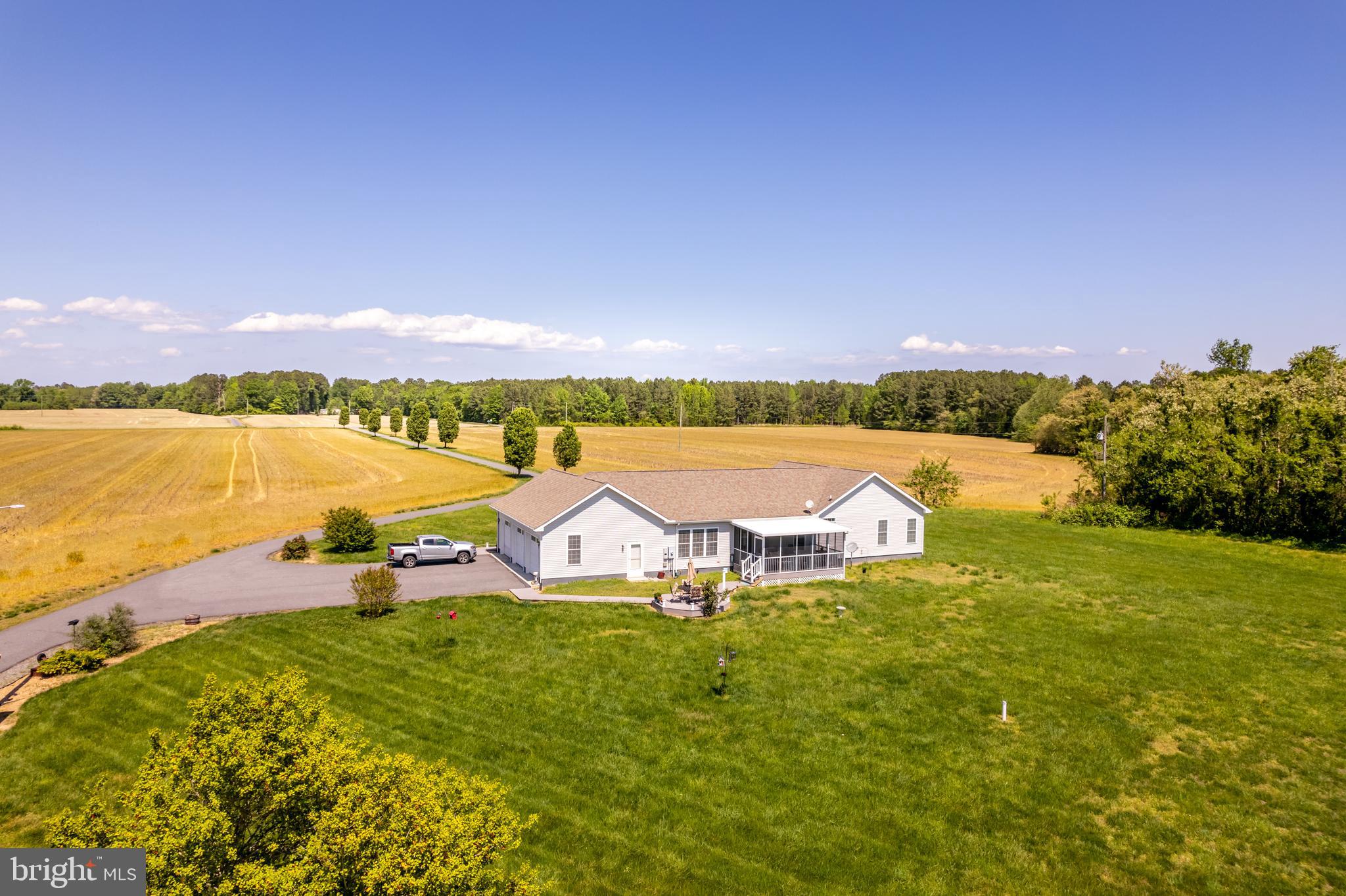 625 Parham Point Road Hague, VA 22469 - Photo 12 of 31 Drone Photo-Back and garage side