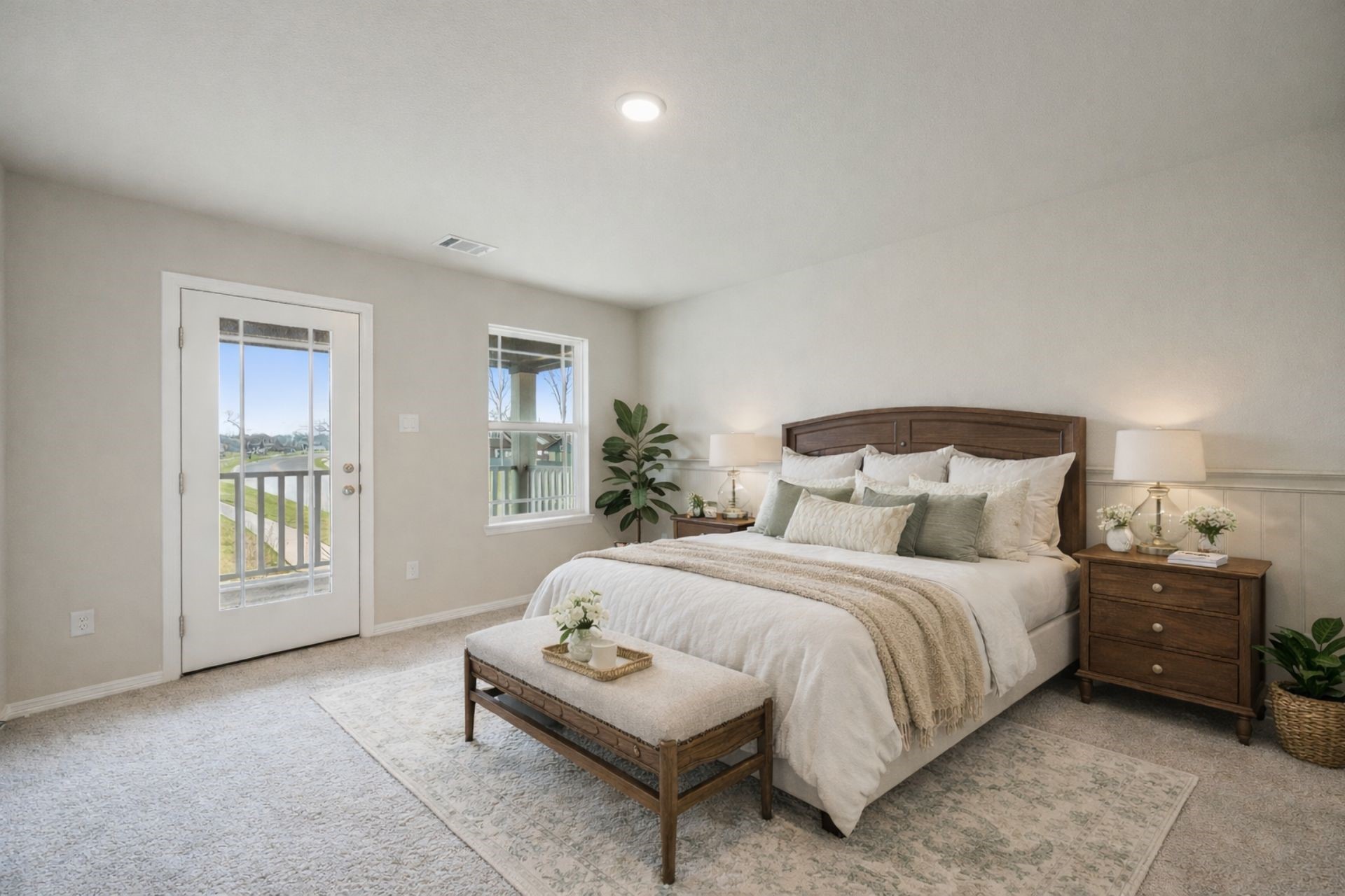 8103 Red Shiner Way Fulshear, TX 77441 - Photo 18 of 29 a bedroom with a bed and glass window