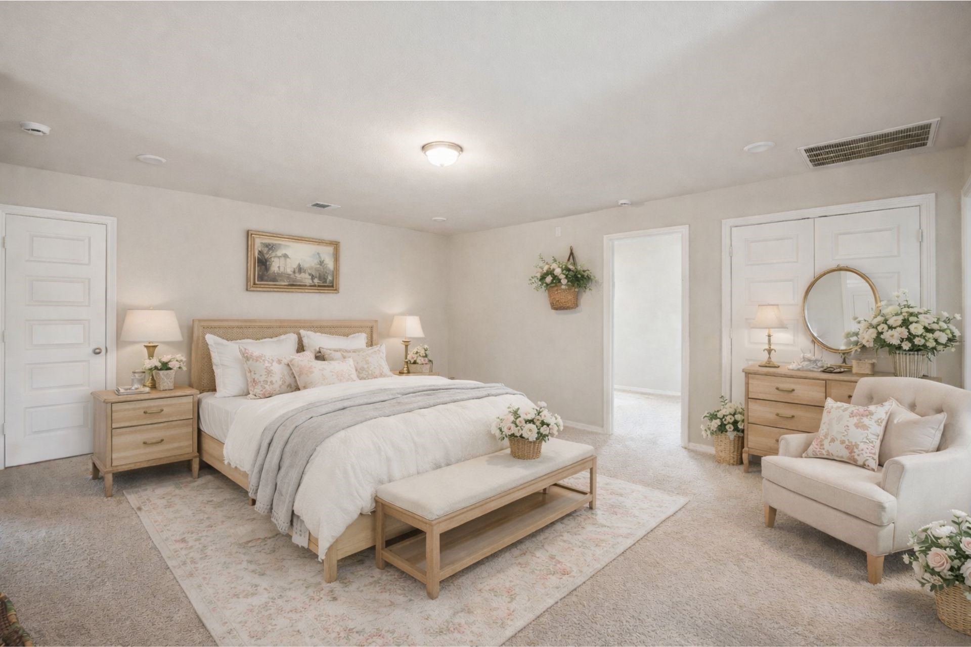 8103 Red Shiner Way Fulshear, TX 77441 - Photo 5 of 29 a bedroom with bed and a couch