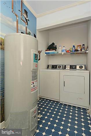 3100 Bennett Point Road Queenstown, MD 21658 - Photo 28 of 28 Utility room, washer, dryer and tiled floor