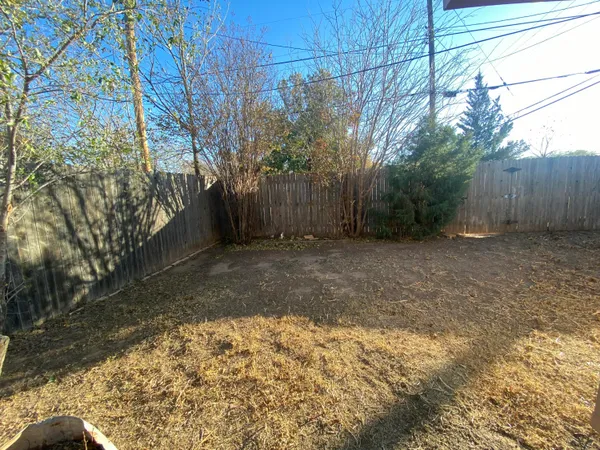 a view of a room with an empty space