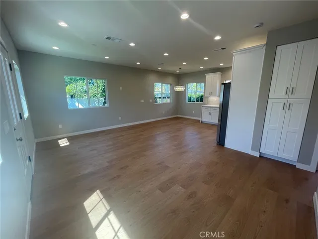 an entryway in a hall with an entryway