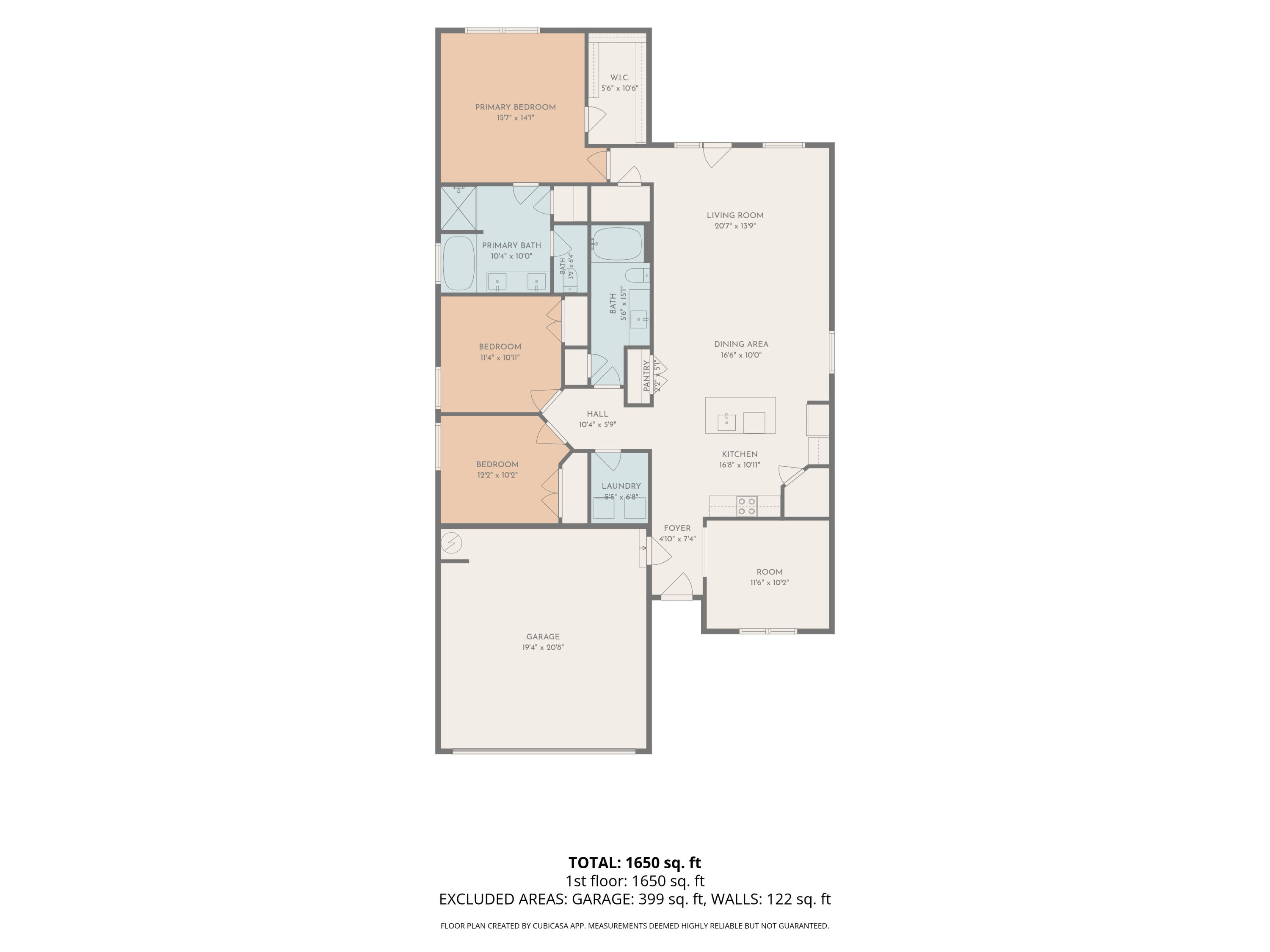 115 Blooming Cove Crestview, FL 32539 - Photo 25 of 25 Floor plan