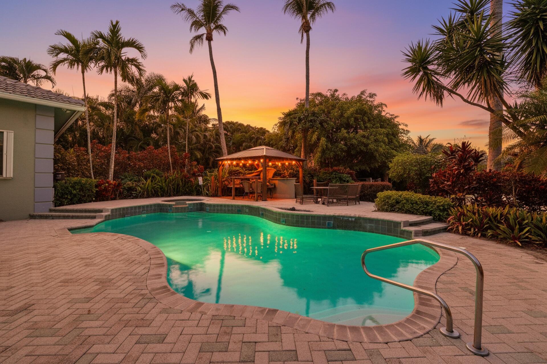 8634 Sawpine Road Delray Beach, FL 33446 - Photo 38 of 38 Sunset Pool