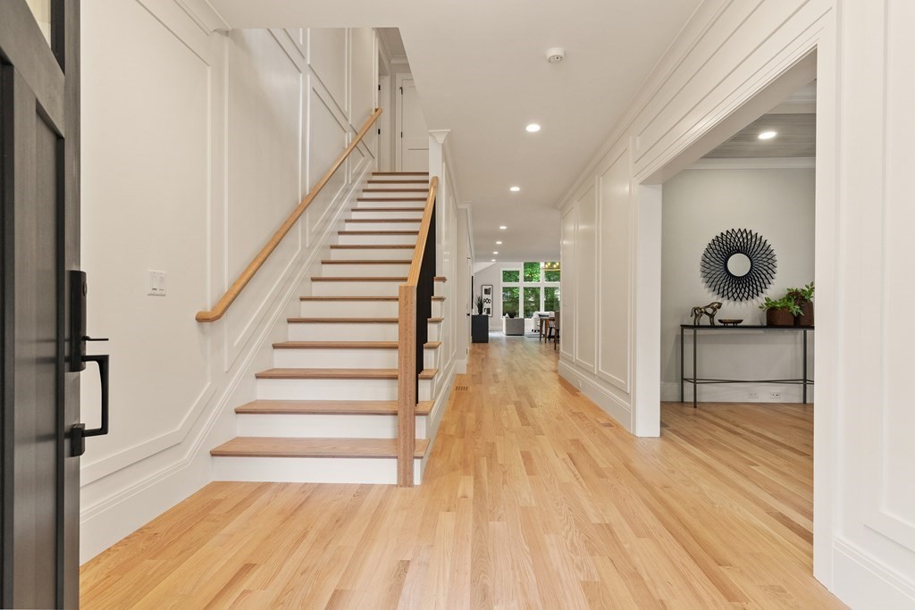 11 Sherman Street Lexington, MA 02420 - Photo 4 of 40 a view of entryway and hall with wooden floor