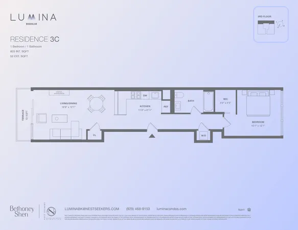 $795,000 | 179 20th Street, Unit 3C | Greenwood Heights