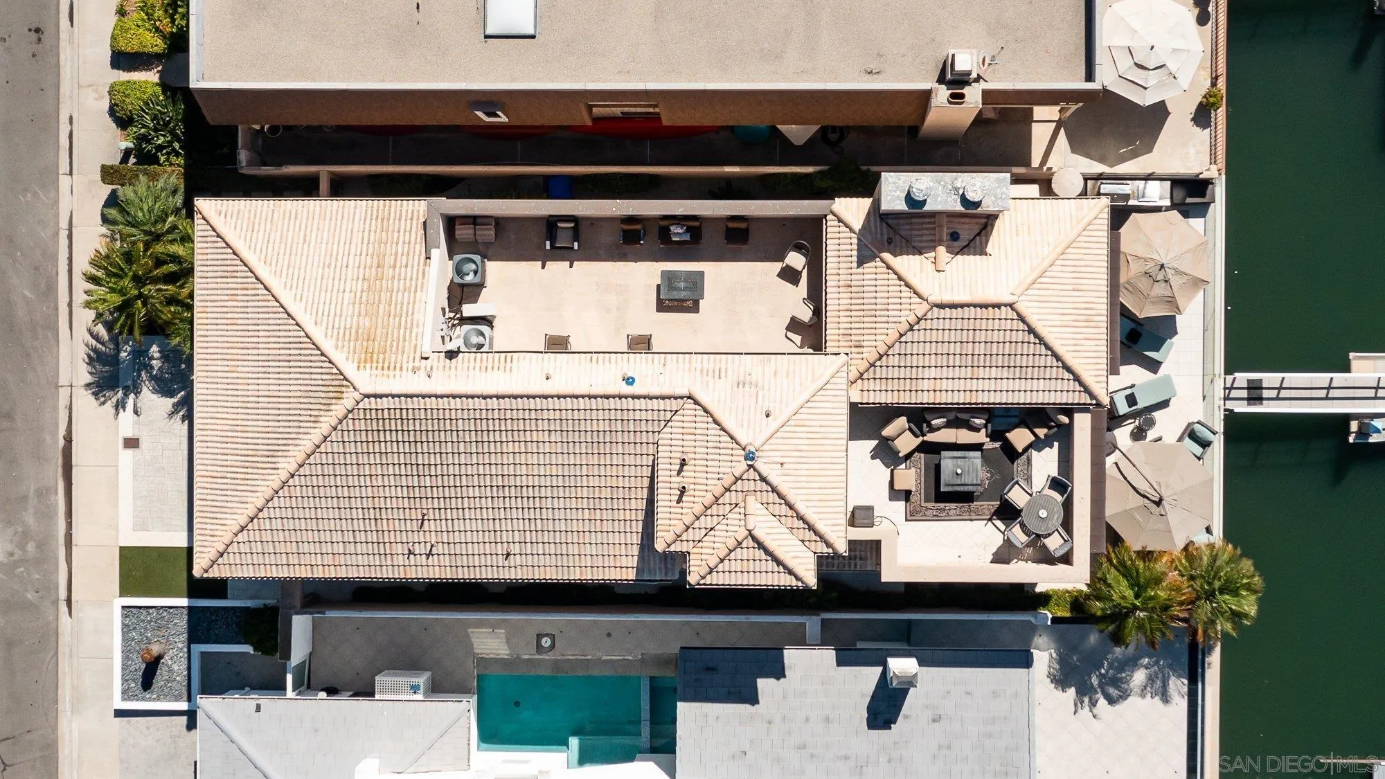24 Sandpiper Strand Coronado, CA 92118 - Photo 46 of 56 an aerial view of a house with a balcony