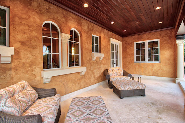 17139 Ave Le Rivage Boca Raton, FL 33496 - Photo 77 of 106 Cypress Ceiling Primary Balcony