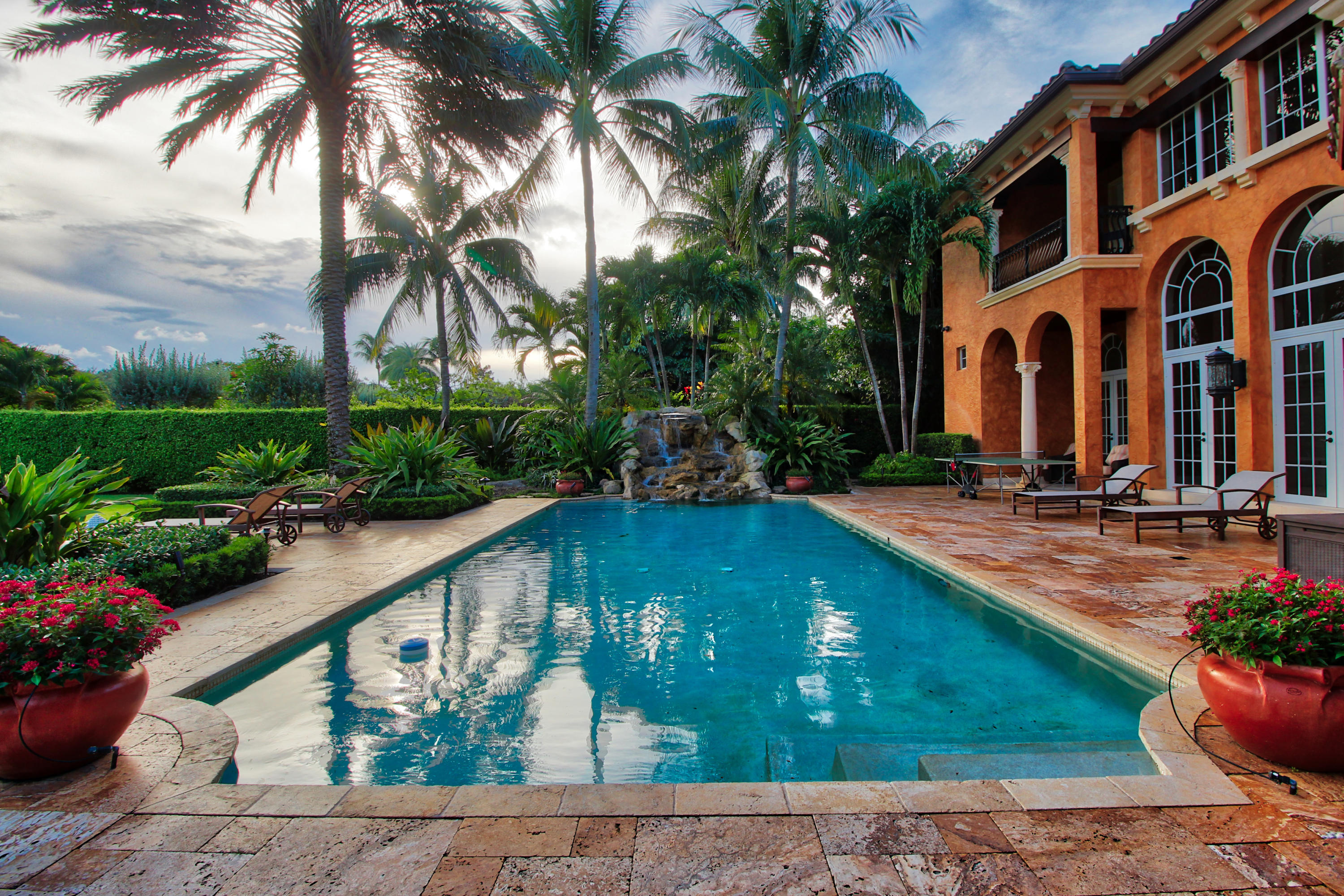17139 Ave Le Rivage Boca Raton, FL 33496 - Photo 8 of 106 Waterfall into Pool
