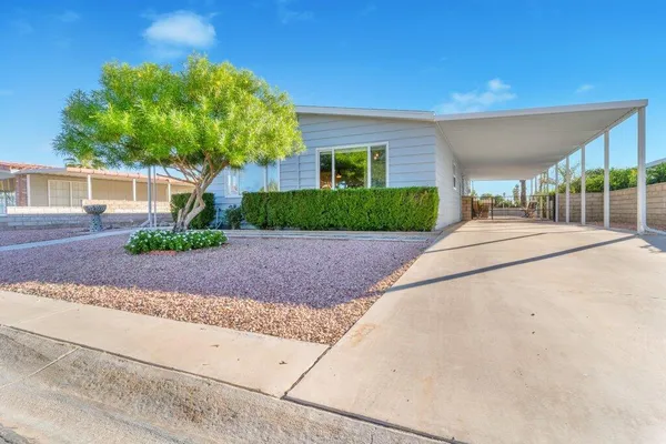 a house view with a outdoor space