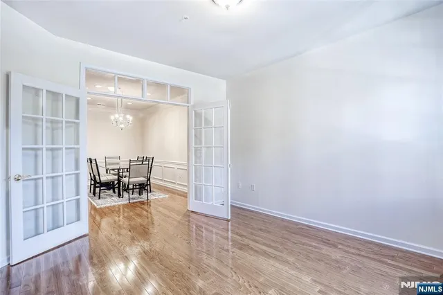 a dining room with furniture and a table