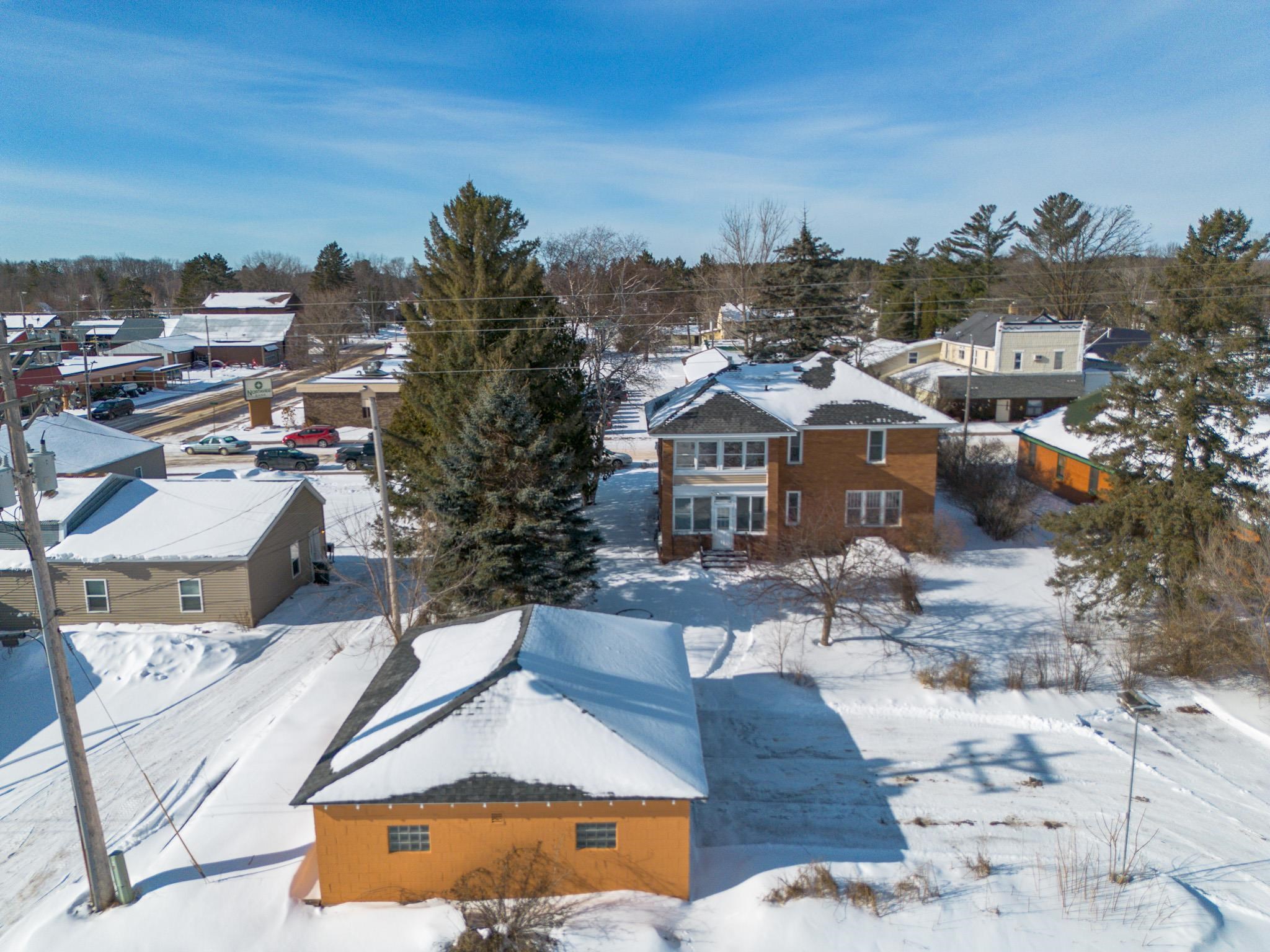 6494 School Street Finlayson, MN 55735 - Photo 29 of 32 Snowy aerial view featuring a residential view