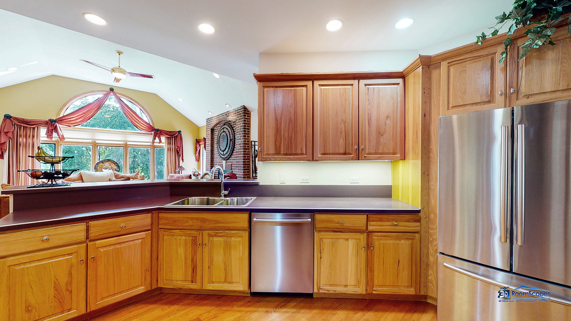 7202 Lone Oak Road Spring Grove, IL 60081 - Photo 13 of 59 a kitchen with stainless steel appliances granite countertop a refrigerator and a sink
