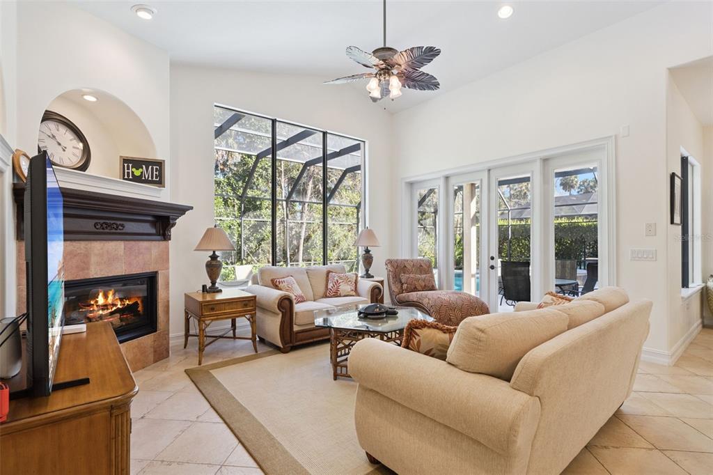 799 Oak Shadows Road Celebration, FL 34747 - Photo 12 of 97 a living room with furniture fireplace and a large window
