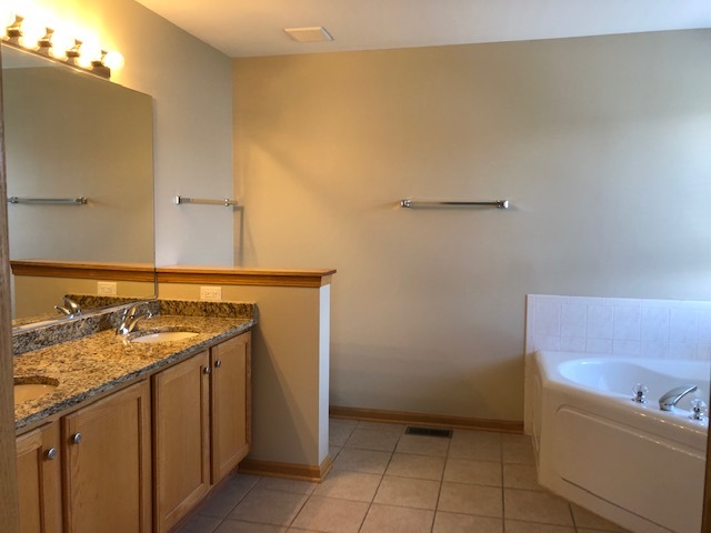 2845 Berman Road North Aurora, IL 60542 - Photo 15 of 23 a bathroom with a sink and a mirror