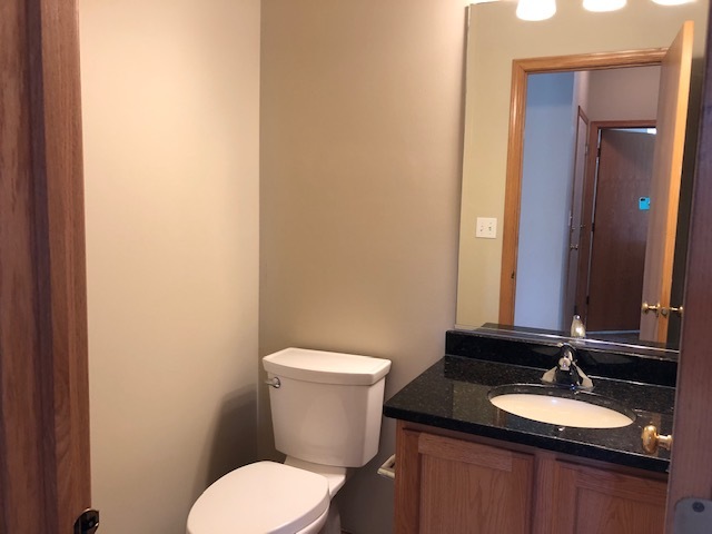 2845 Berman Road North Aurora, IL 60542 - Photo 8 of 23 a bathroom with a granite countertop toilet sink and mirror