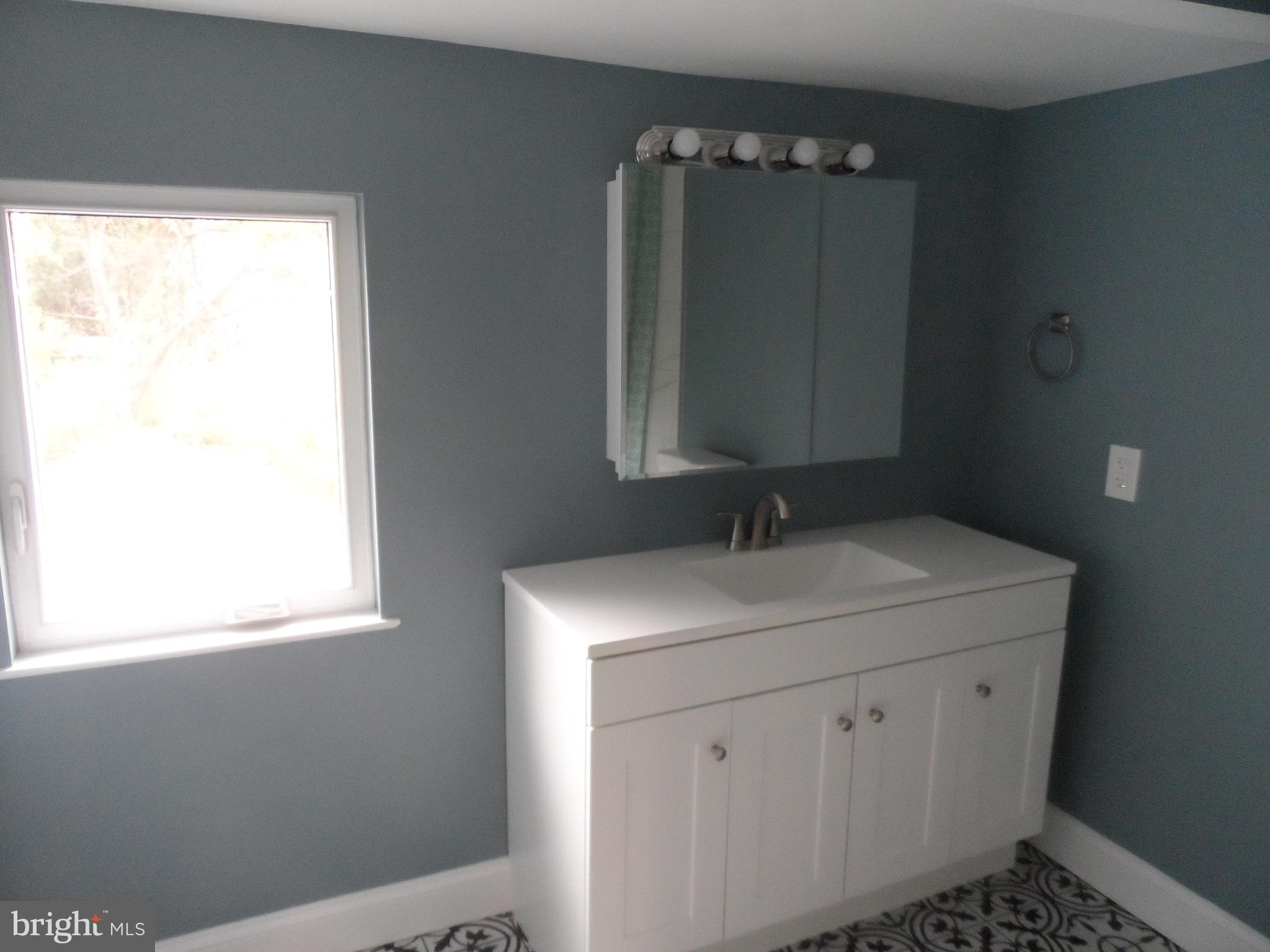 1335 Nottingham Way Hamilton, NJ 08609 - Photo 28 of 40 a bathroom with a sink a vanity and a mirror