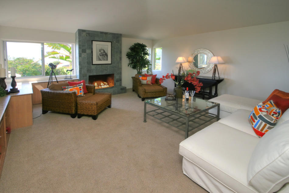 170 Valencia Road Summerland, CA 93067 - Photo 4 of 23 Living Room/Great Room w/ Fireplace