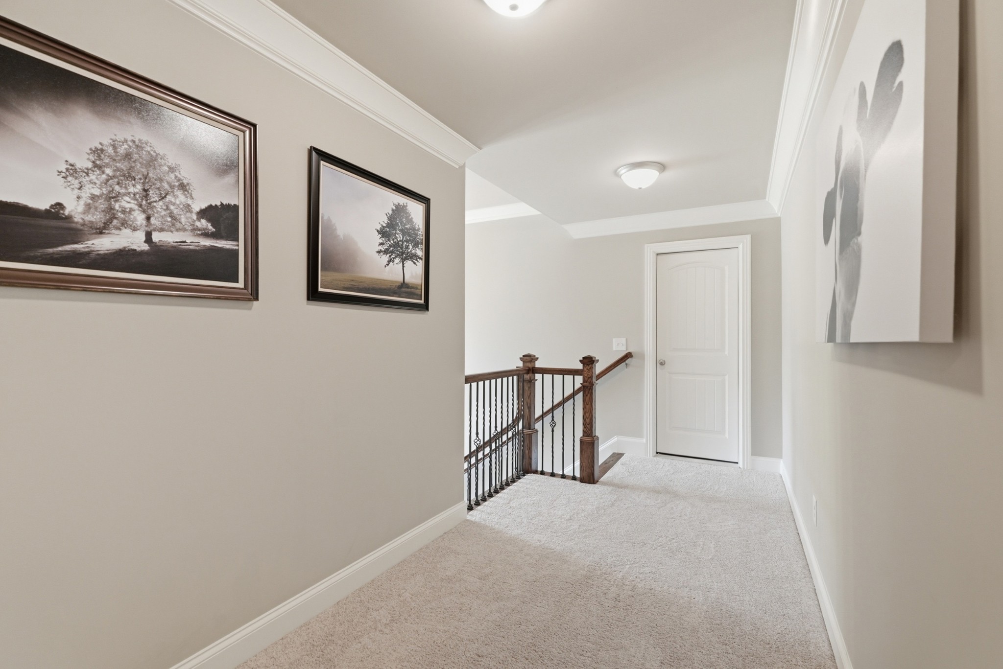 6000 Wallaby Court Spring Hill, TN 37174 - Photo 32 of 57 a view of a hallway with paintings on the wall