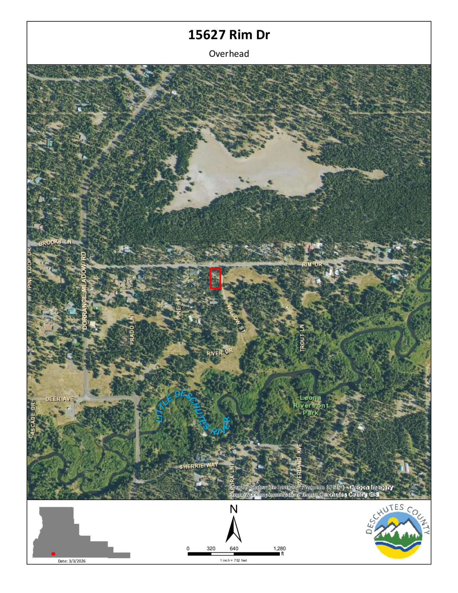 15627 Rim Drive La Pine, OR 97739 - Photo 7 of 9 a view of a lake from a yard