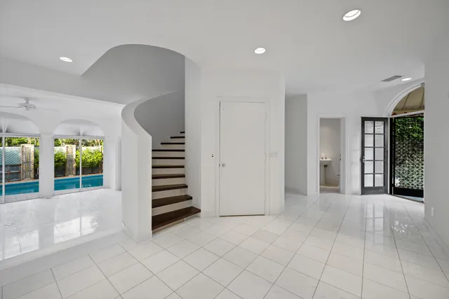 a view of entryway with stairs