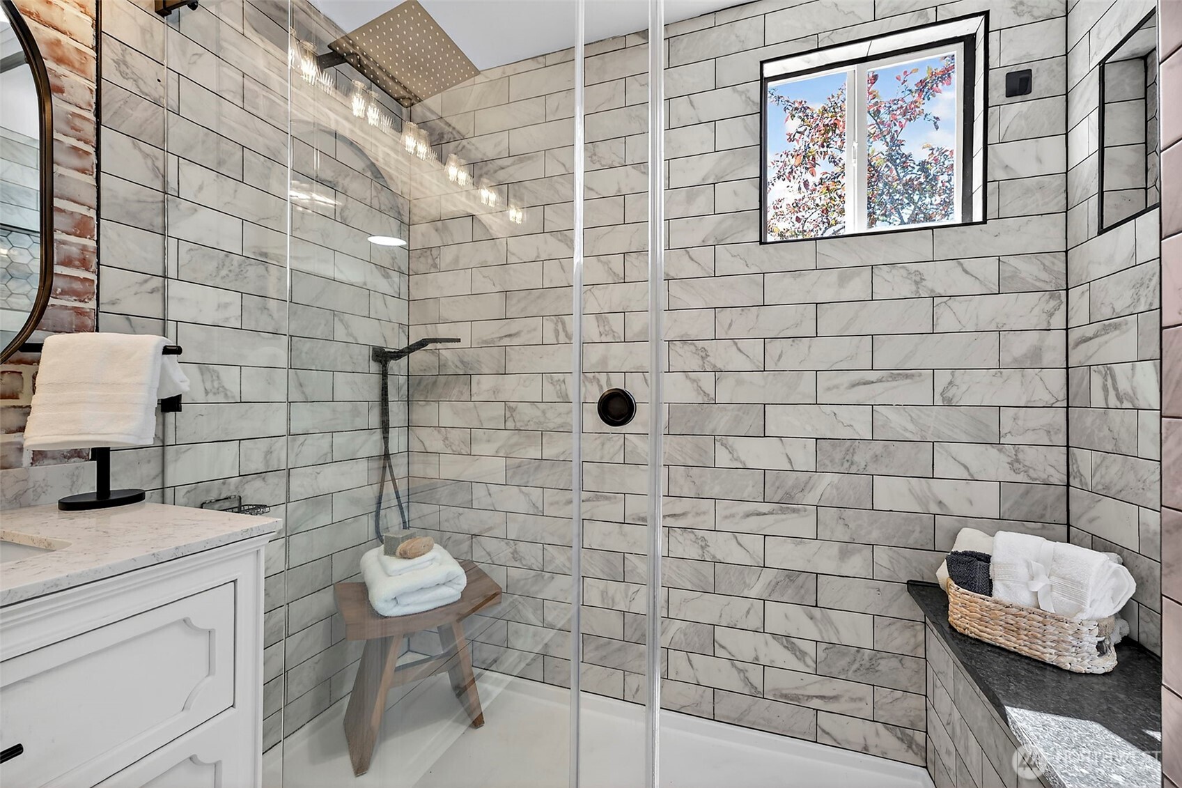 112 Lila Street Steilacoom, WA 98388 - Photo 15 of 37 a bathroom with a toilet sink and shower
