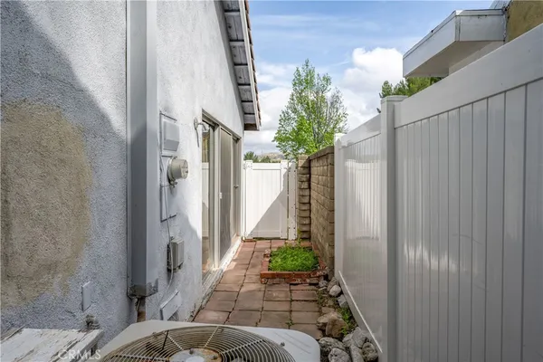 a view of an outdoor space with seating