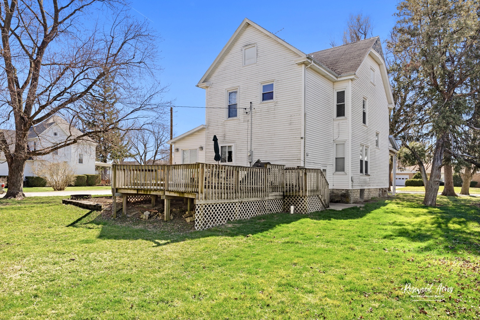 321 East Jackson Street Cullom, IL 60929 - Photo 11 of 22 a view of a house with backyard and a tree
