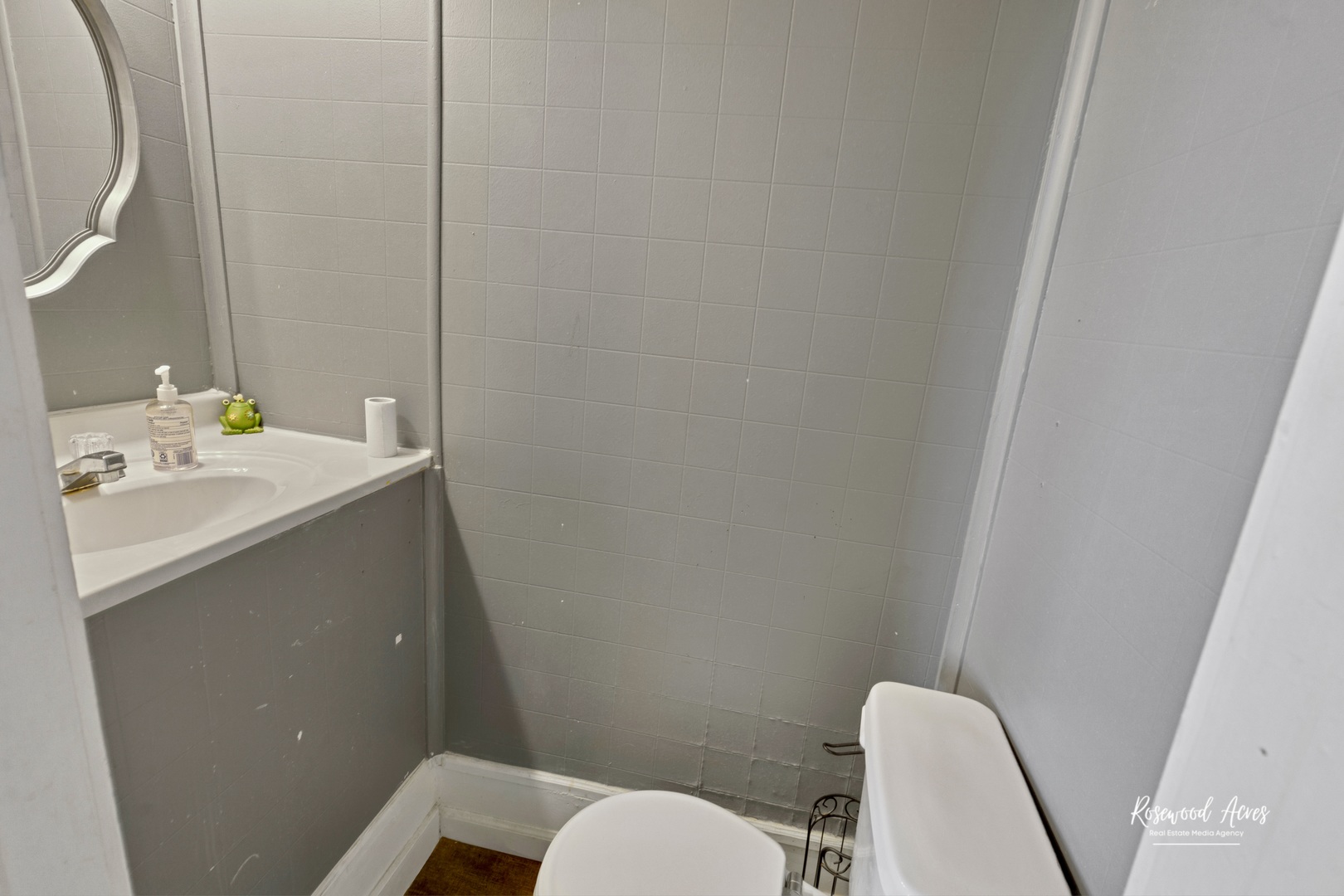 321 East Jackson Street Cullom, IL 60929 - Photo 17 of 22 a bathroom with a sink a toilet and mirror