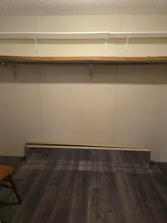 a view of a closet area