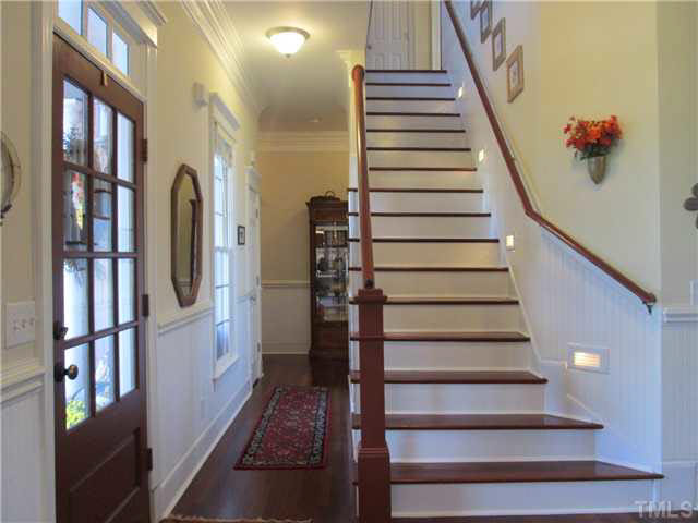 5 Chasewood Court Durham, NC 27703 - Photo 5 of 25 a view of entryway and hall with wooden floor