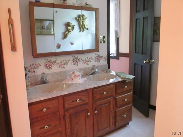 317 Filetown Road Nazareth, PA 18064 - Photo 21 of 37 a bathroom with a sink vanity and mirror