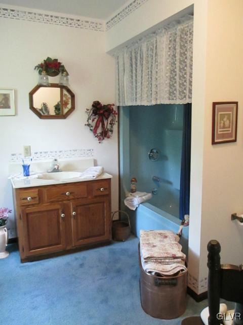 317 Filetown Road Nazareth, PA 18064 - Photo 22 of 37 a bathroom with a double vanity sink toilet and shower