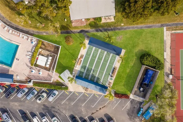 an aerial view of a city with lots of residential buildings