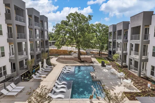 a view of a building with many windows